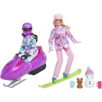 Barbie - Coffret deux Poupées Sports d'hiver - Coffret Poupée Mannequin - 3 ans et +