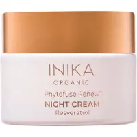 Inika Organic Phytofuse Renew Rich Night Cream crème de nuit antioxydante aux probiotiques 50 ml