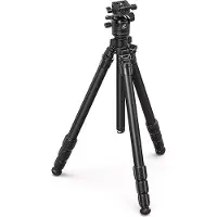 Leofoto Carbon Stativ LG-324C mit 40mm Kugelkopf (Set) (Carbone, Métal), Trépied, Noir