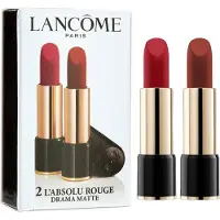 Lancôme Coffret Duo Lancome Rouge à lèvres crème mat L'Absolu Rouge 290 Drama 2 pièces 3,4 g