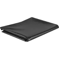The Living Store bâche pour bassin noir 5x6 m PVC 0,5 mm