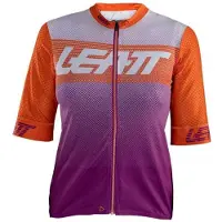 Leatt Mtb Endurance 6.0 Short Sleeve Jersey Orange XL Femme