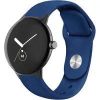 Cover-Discount Google Pixel Watch - Bracelet de remplacement en silicone bleu (Silicone), Sangles de montre, Bleu