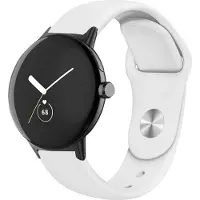 Cover-Discount Google Pixel Watch - Bracelet de remplacement en silicone blanc (Silicone), Sangles de montre, Blanc