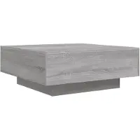 vidaXL Table basse Gris Sonoma 80x80x31 cm Bois composite