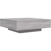 vidaXL Table basse Gris Sonoma 100x100x31 cm Bois composite