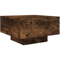 vidaXL Table basse chêne fumé 55x55x31 cm Bois composite