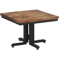 vidaXL Table basse 55x55x40 cm Bois massif recyclé teck