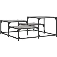 vidaXL Table basse Gris Sonoma 87,5x87,5x40 cm Bois composite