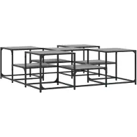 DKD Home Decor Table basse Gris Sonoma 121x121x40 cm bois composite