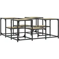 vidaXL Table basse chêne sonoma 91x91x40 cm bois d'ingénierie