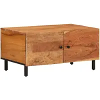 vidaXL Table basse 80x50x40 cm en bois massif d'acacia