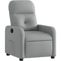 vidaXL Fauteuil relax gris clair Tissu