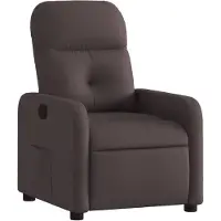 vidaXL Fauteuil relax brun foncé Tissu