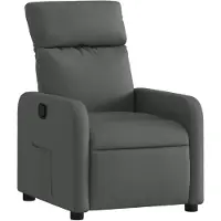vidaXL Fauteuil relax gris foncé Tissu
