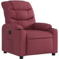 vidaXL Fauteuil relax rouge vin Tissu