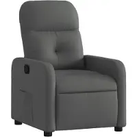 vidaXL Fauteuil relax gris foncé Tissu