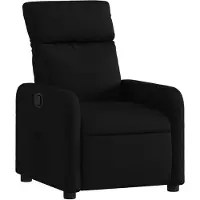 vidaXL Fauteuil relax noir tissu