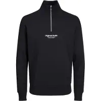 Jack & Jones Sweat-shirt 'JORVesterbro' noir / blanc