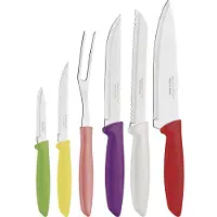 Tramontina Ensemble Couteaux 6p Lames Inox Tranchantes Et Durables -