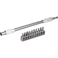 Bosch 11 pcs. extension flexible en métal SDB (Cruciforme Phillips PH, Cruciforme Pozidriv PZ, Fente de vis, Hexagonal, Torx TX)