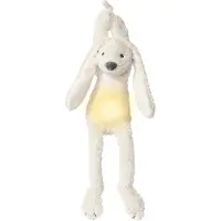 Happy horse Veilleuse Lapin Richie avec sons apaisants - Ivoire - 34cm - Doudou pour bébé