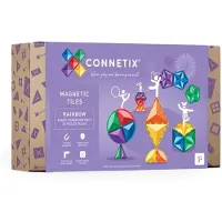 Connetix Rainbow Shape Expansion Construction Game 36 Pieces Multicolore Enfants