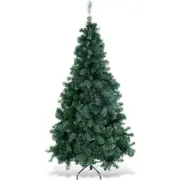 Costway Arbre de Noël artificiel CM19722, support en métal, 1,8 m, vert