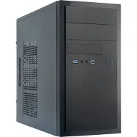 Chieftec Elox Series HT-01B - Mini tour - micro ATX - sans alimentation - noir - USB/audio (HT-01B-OP)