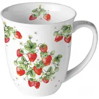 Ambiente Tasse En Porcelaine Fine Bouquet De Fraises