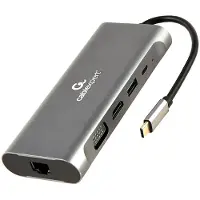 Enzo USB Typ-C 7-in-1 Kombi Adapter spacegrau