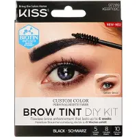 KiSS Kit de teinture pour sourcils DIY, 20 ml, noir