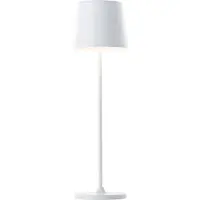 Brilliant Lampe de table LED portable Kaami | hauteur : 37 cm | 2W 310lm 3000K | dimmable par variateur tactile | rechargeable par USB | blanc