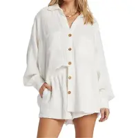 Billabong Swell Long Sleeve Blouse Beige S Femme