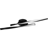 Eglo LED Deckenleuchte Adeje Schwarz 59cm 8W 1100lm warmweiß 3000K