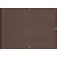 vidaXL Pare-vue de balcon brun 75x800 cm 100 % polyester-Oxford