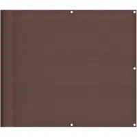 vidaXL Pare-vue pour balcon Marron 90x800 cm 100 % polyester-Oxford