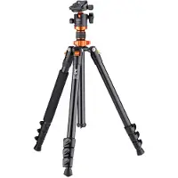 K&F Concept Concept Tripod SA254M2 (Métal), Trépied, Noir
