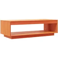 vidaXL Table basse brun cire 110x50x33,5 cm Pin massif