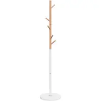 vidaXL Porte-manteau blanc 172 cm fer enduit de poudre