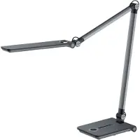 Hansa - Styro 41-5011.101 Wave lampe de bureau grise 8,5 W