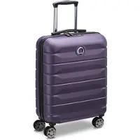 Delsey PARIS trolley Air Armour 4DR Cabin Trolley Slim 55 Dark Purple pourpre