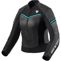 REV'IT! Median Leather Jacket Noir 42 Femme