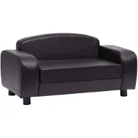 vidaXL Canapé pour chien Noir 80x50x40 cm Similicuir