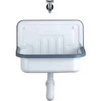 Alape Evier CONTRA 505 505x330mm, blanc, sans robinetterie et trop-plein