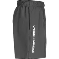 Under Armour Pantalon de sport 'Wordmark' gris foncé / blanc