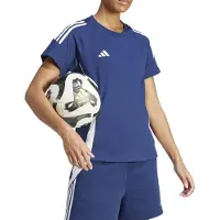 Adidas Tiro24 Sweat Short Sleeve T-shirt Bleu 2XS / Regular Femme