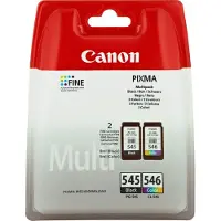 Canon PG-545 / CL-546 - Noir + 3 couleurs - Cartouche d'encre - Multipack