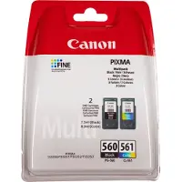 Canon PG-560 / CL-561 - Noir + 3 couleurs - Cartouche d'encre - Multipack
