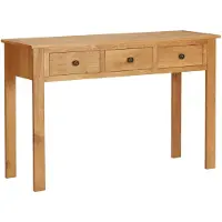 vidaXL Coiffeuse 110x40x75 cm Bois de chêne massif
